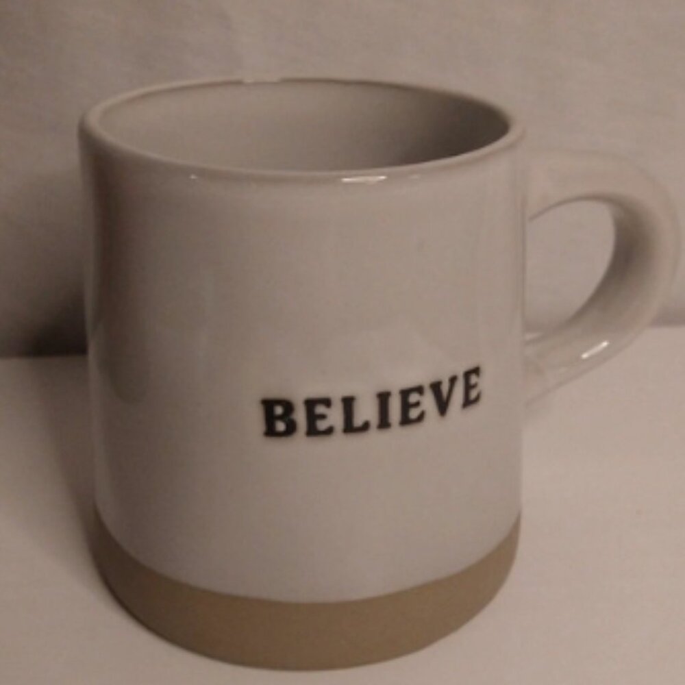 Nwot "Believe" Mug